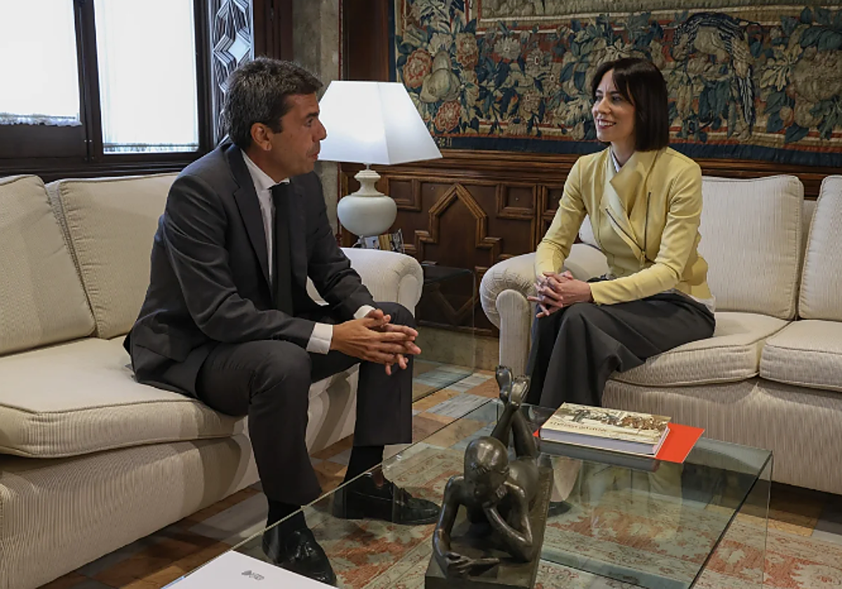 Imagen de archivo de una reunión entre Carlos Mazón y Diana Morant