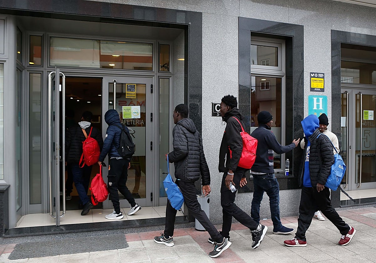 Inmigrantes llegados a Galicia el pasado invierno