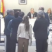 Un momento de la sesión de este miércoles en la Audiencia Nacional