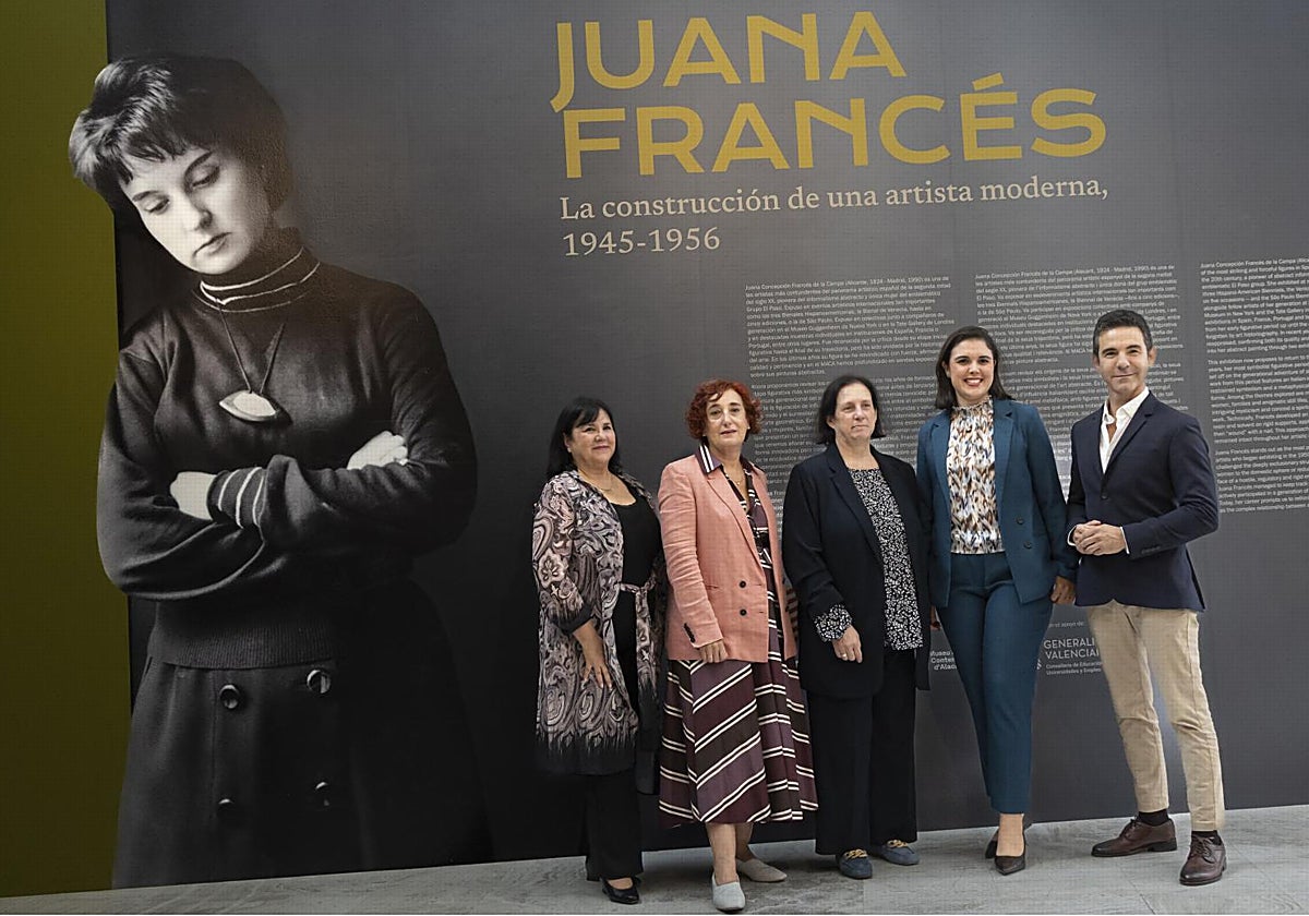 Presentación de la exposición 'Juan Francés. La construcción de una artista moderna, 1945-1956' en el MACA