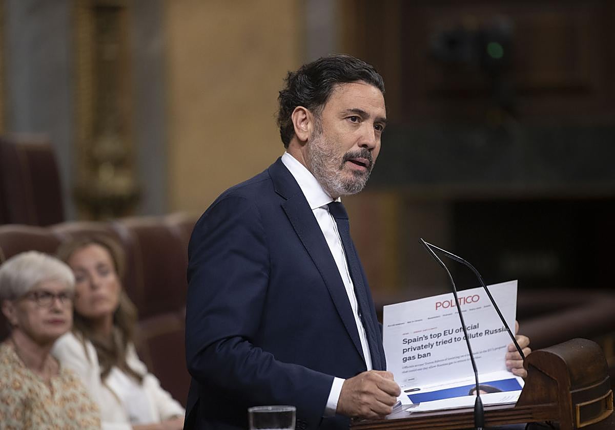 Guillermo Mariscal interviene, en julio, en el Congreso