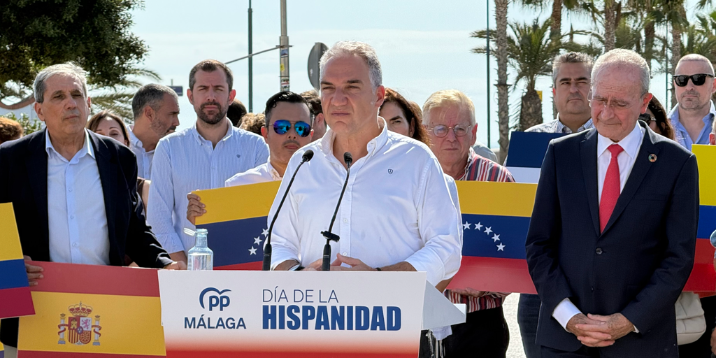 Bendodo acusa al Gobierno de traicionar el espíritu del 12 de Octubre: «Hoy manda en España quien quiere acabar con España»