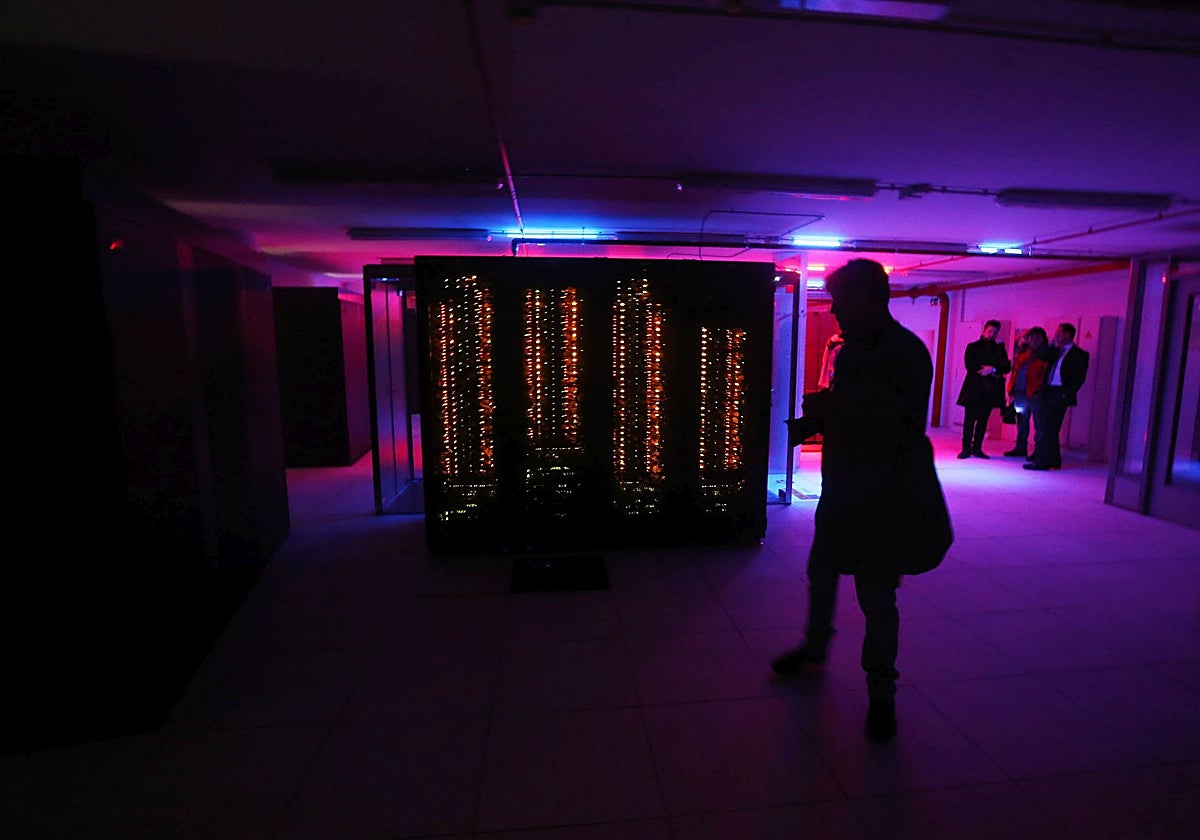 Interior del Centro de Supercomputación de Galicia (Cesga) en una imagen de archivo