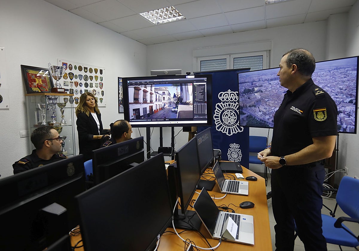 Sala para el control de seguridad