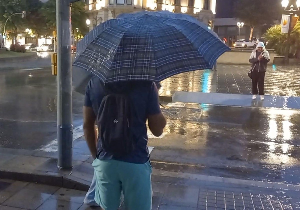 Imagen del último episodio de lluvias en Tarragona