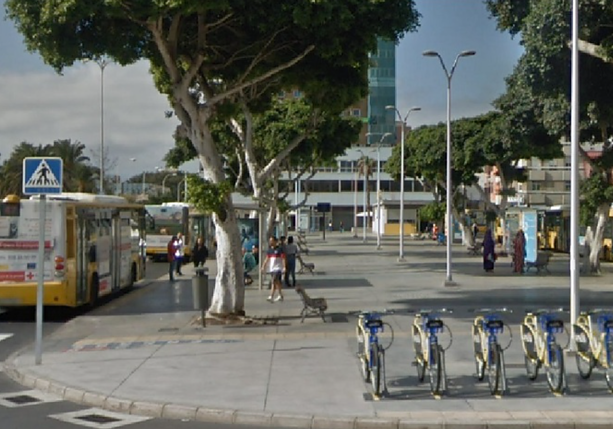 Plaza Manuel Becerra en foto de archivo