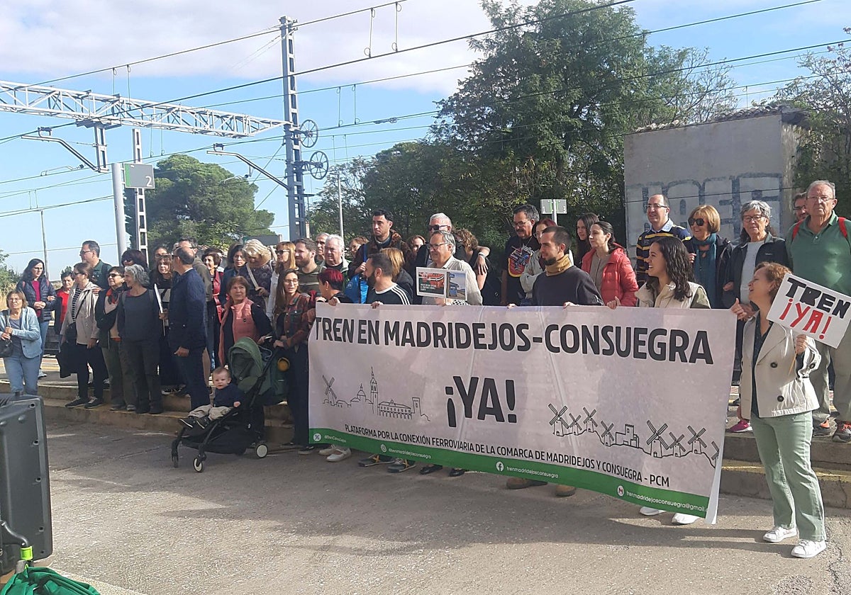 Imagen de la recepción del Tren Turístico de La Mancha en Tembleque