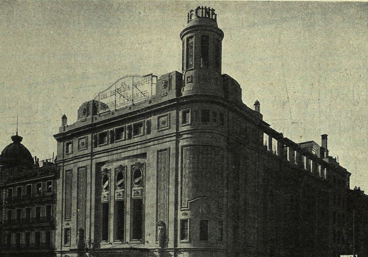 Cine Callao en 1927, un año antes de su inauguración