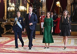 La recepción de los Reyes por la Fiesta Nacional del 12-O, en imágenes