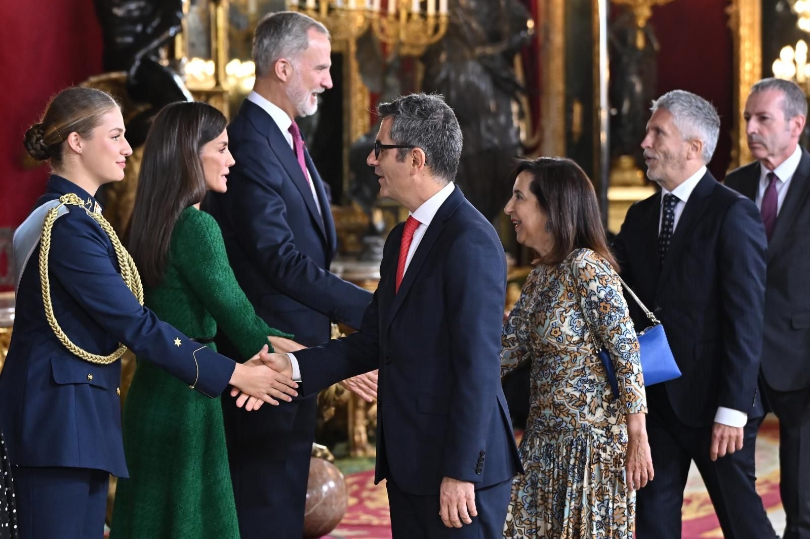 Algunos de los ministros que han acudidos a lo actos oficiales de este 12 de Octubre. A la citas de hoy han faltado cuatro de los ministros de Sánchez, que tenían actos inevitables