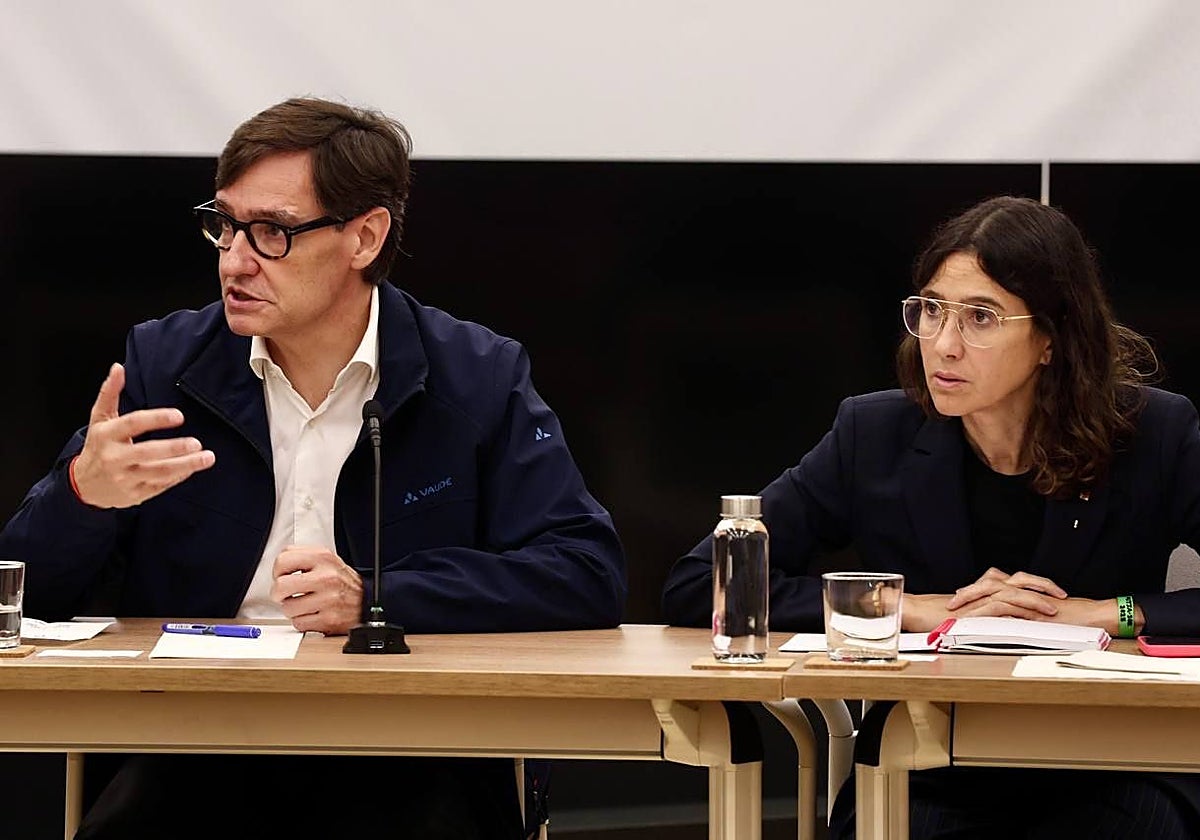 Illa y Parlón, durante la reunión de coordinación