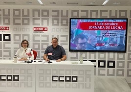 CCOO y UGT convocan paros de dos horas este miércoles en los centros de trabajo «por la libertad del pueblo palestino»
