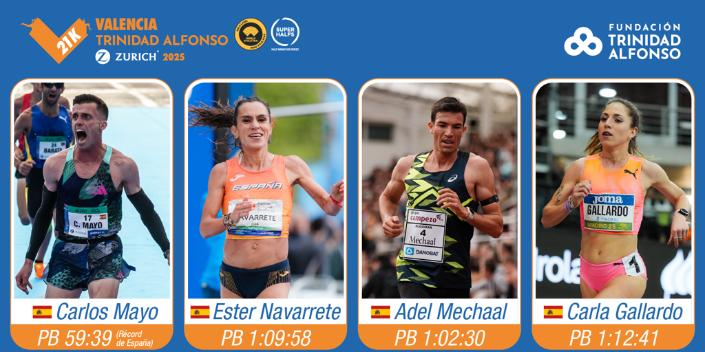 La élite del atletismo nacional se cita en Valencia Ciudad del Running en 2025