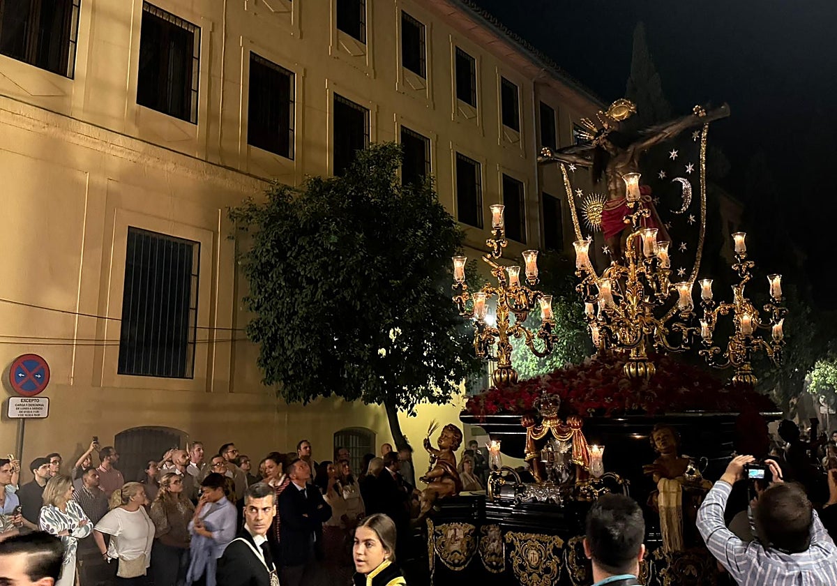 El Cristo del Remedio de Ánimas, durante el Vía Crucis Magno del sábado