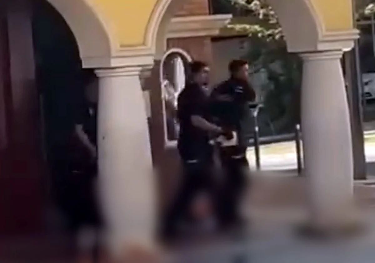Momento de la detención en Marbella