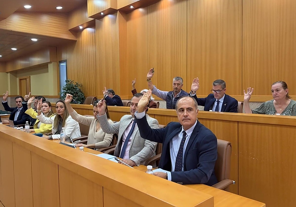 Momento de la votación en el pleno