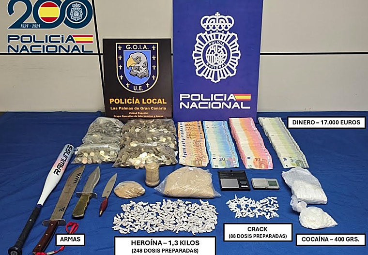 Detenido &#039;El Guaca&#039;, un narcotraficante histórico en Canarias con 24 años de carrera delictiva