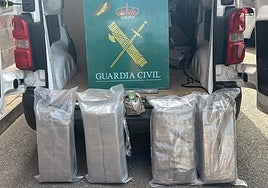 Detenido en la provincia de Segovia al volante de una furgoneta con 41 kilogramos de hachís