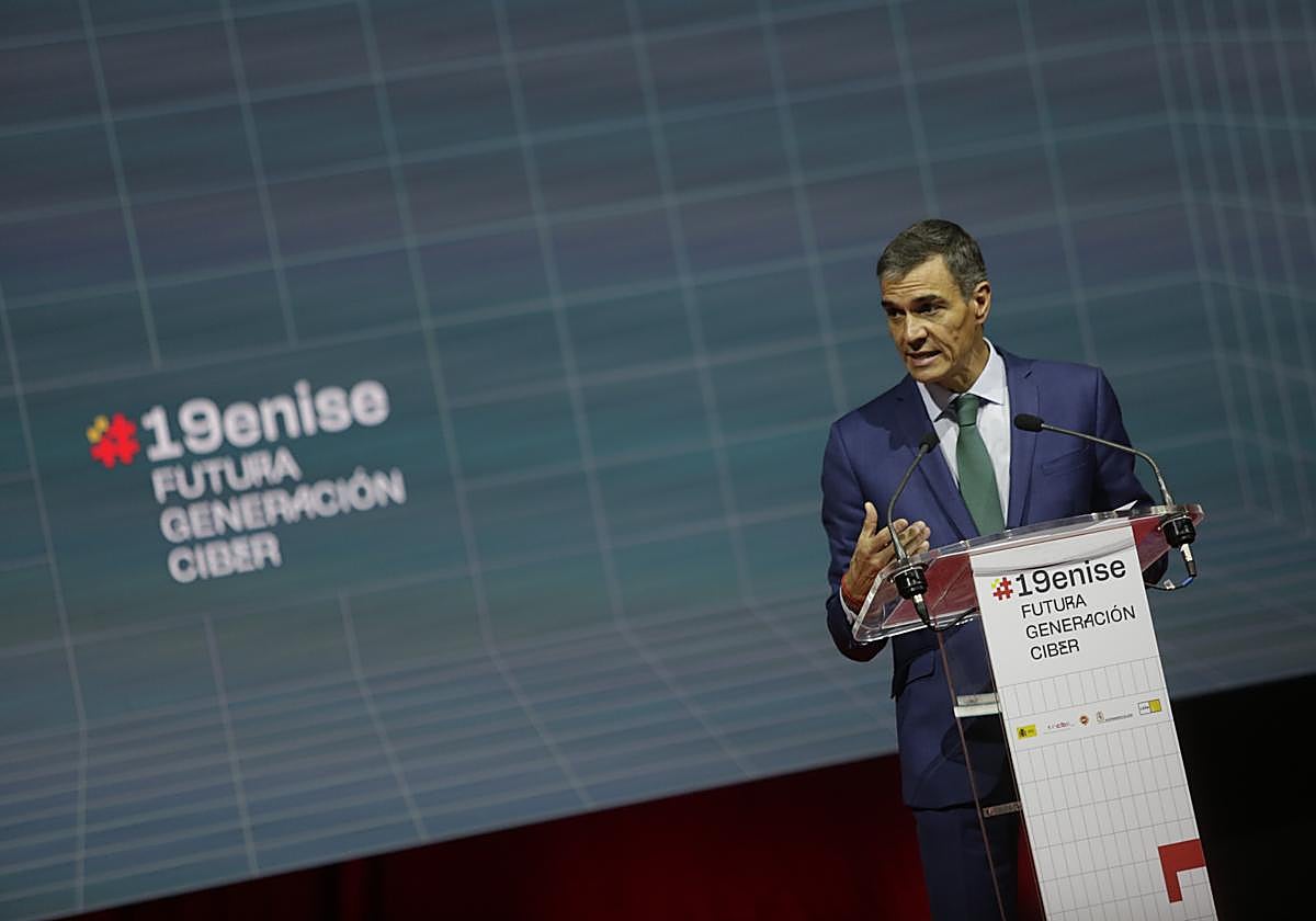 El presidente del Gobierno, Pedro Sánchez, participa en la 19º edición del Encuentro Internacional de Seguridad de la Información (ENISE).