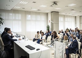 Moreno y Sanz cierran filas con la cúpula del Servicio Andaluz de Salud (SAS) para abrir una nueva era