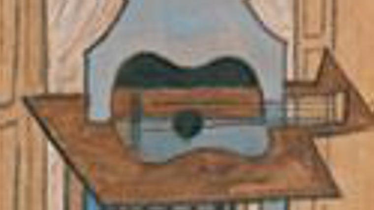 'Naturaleza muerta con guitarra', el cuadro que se busca