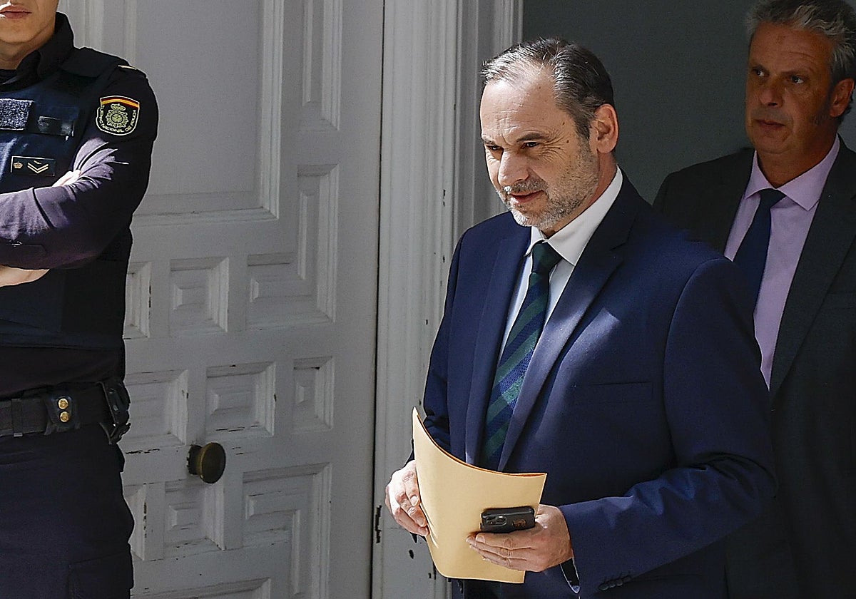 José Luis Ábalos en el Tribunal Supremo