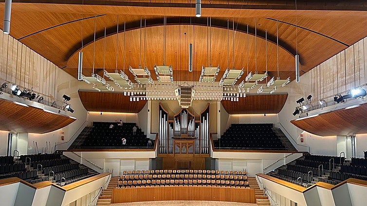 El Palau de la Música reabre la Sala Iturbi tras reparar el falso techo que se desprendió en julio