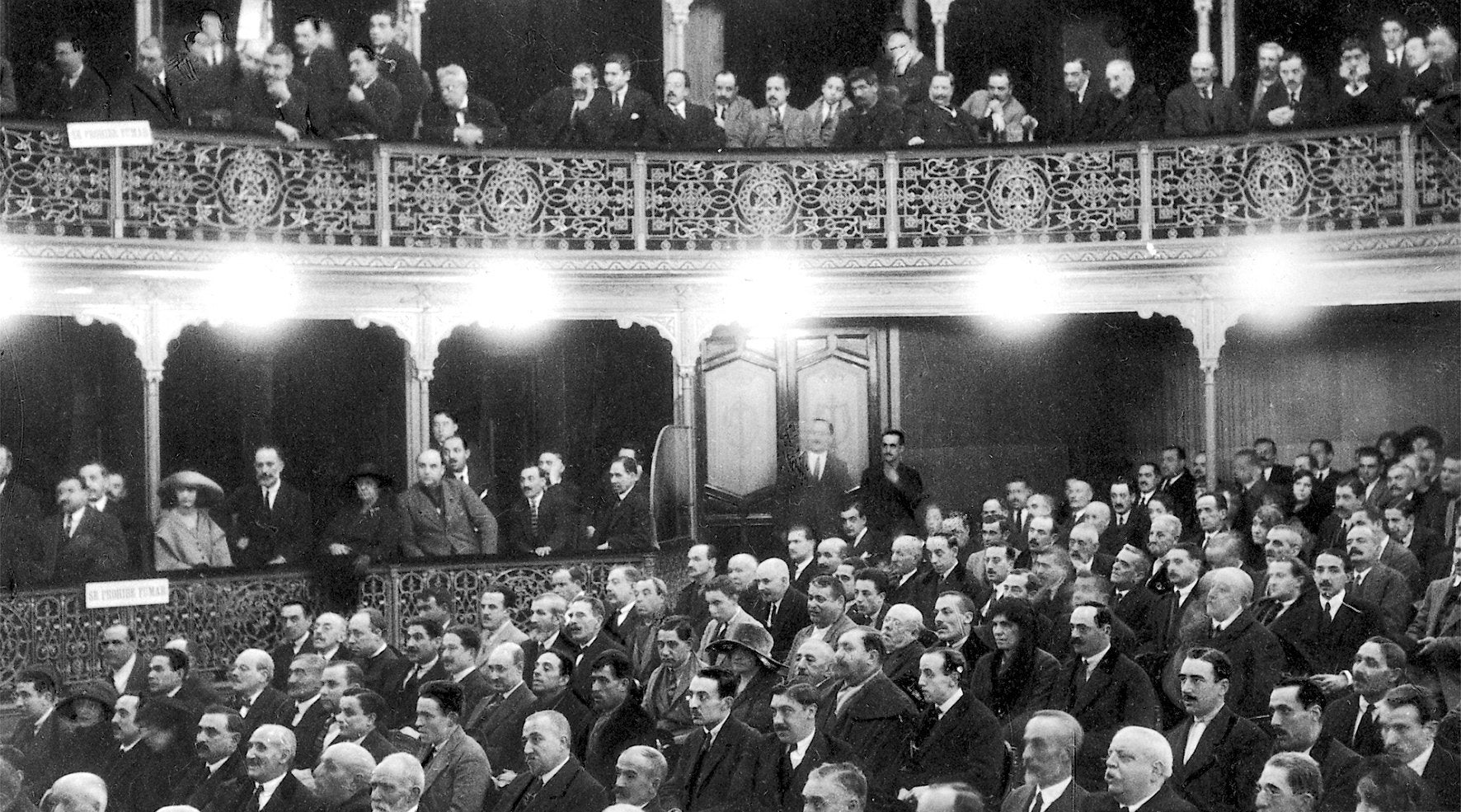 Imagen de archivo de La Comedia, durante el mitin en favor de la prórroga del decreto de inquilinato