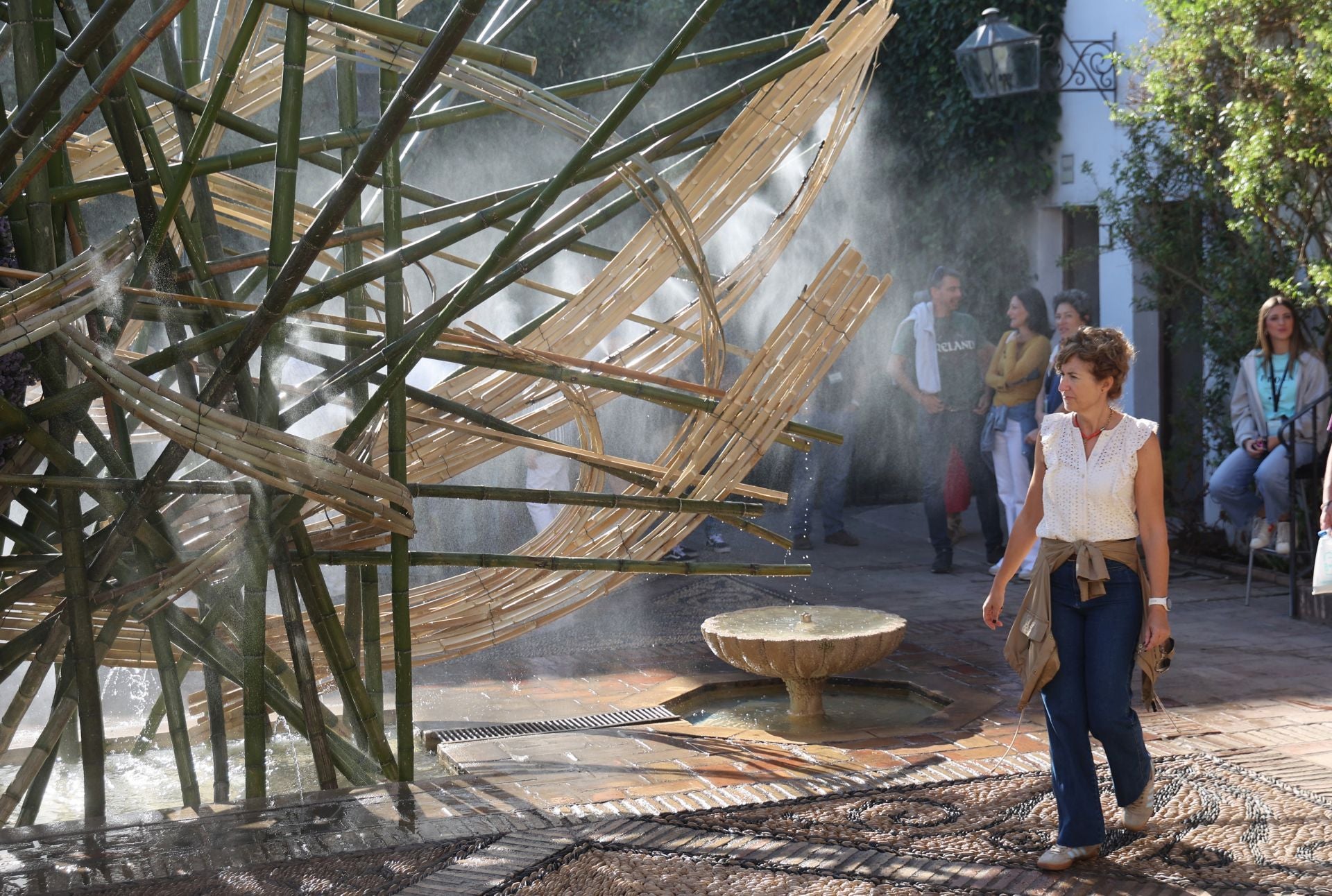 Las multitudinarias visitas a los patios de Flora en Córdoba, en imágenes