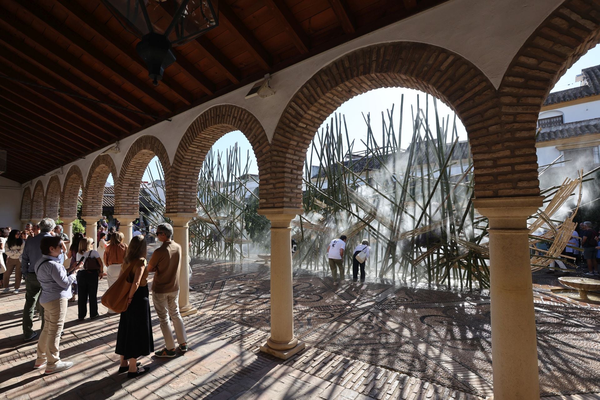 Las multitudinarias visitas a los patios de Flora en Córdoba, en imágenes