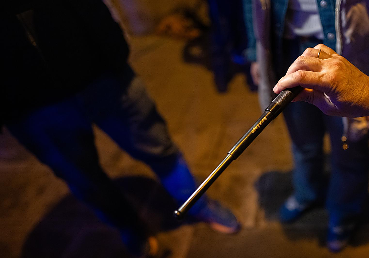 Arma requisada en una operación del Plan Kanpai en abril de este año