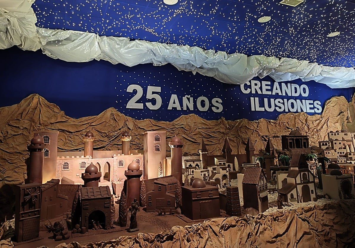 Belén de chocolate en la celebración de sus 25 años