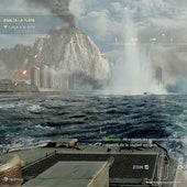 Imagen del juego con la batalla con el Peñón de fondo