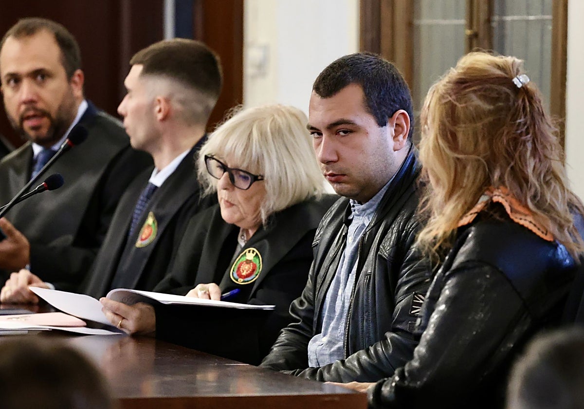 Alan Rubén, durante el primer día del juicio