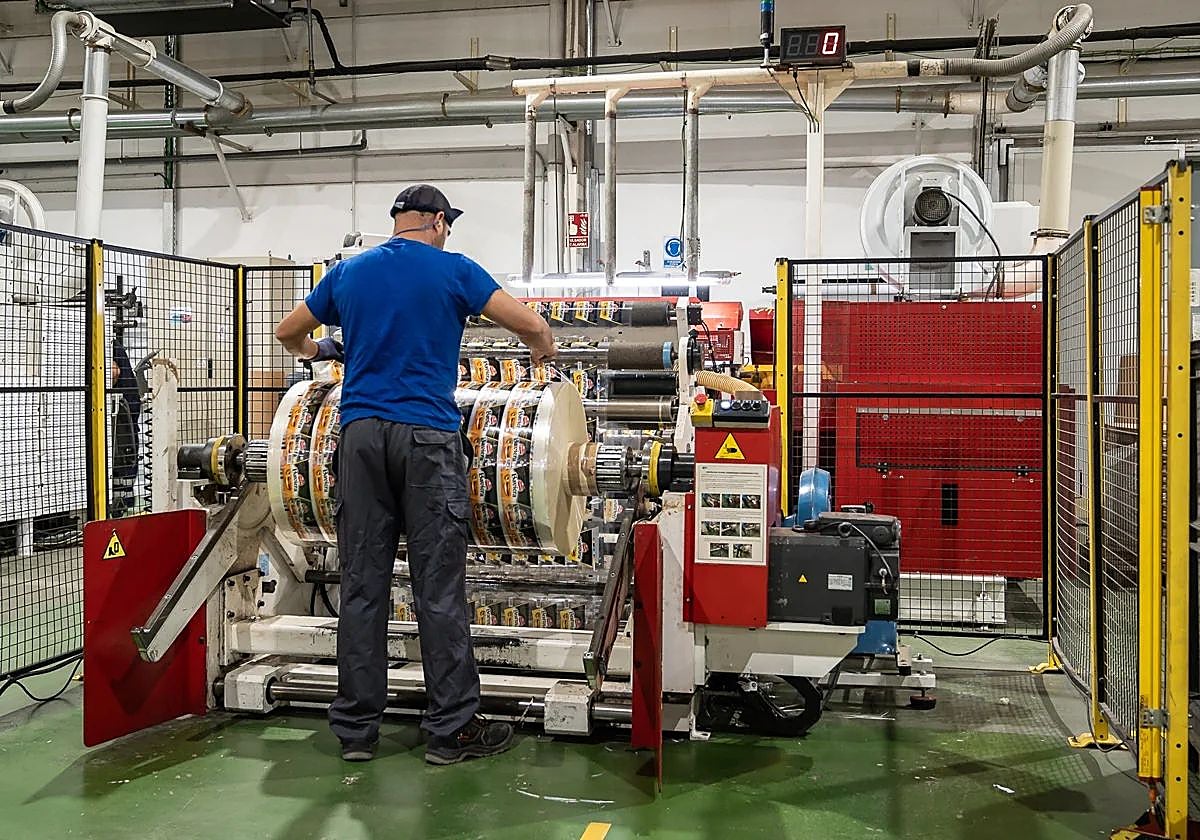 Rebovinadora en el interior de la planta de SP Group en Córdoba
