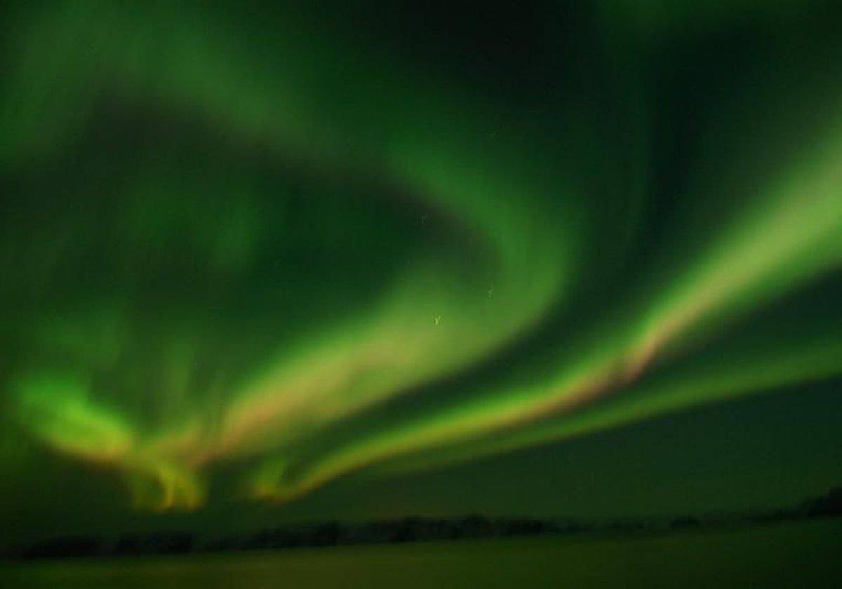 Aurora boreal en Laponia (Noruega), en una imagen de archivo