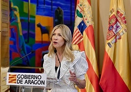 La vicepresidenta de Aragón desvía el foco de las urnas: «No está en nuestro calendario la fecha electoral. No pueden despistarnos las estridencias de Vox»