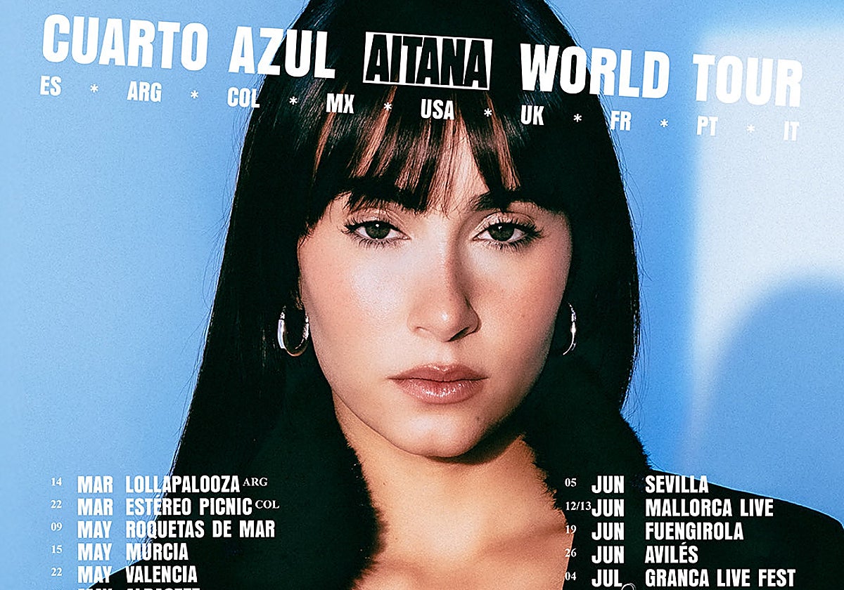 Imagen del tour de Aitana 'Cuarto Azul World Tour'