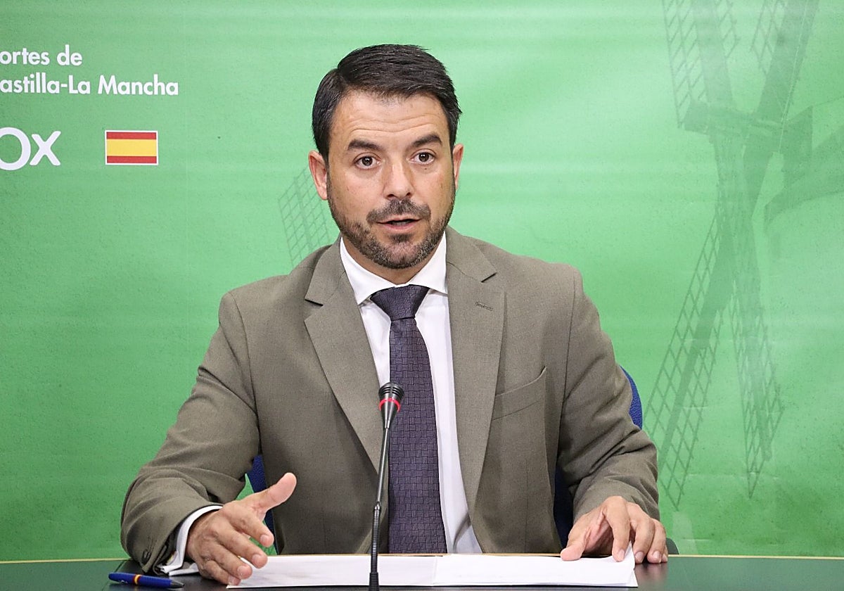 Iván Sánchez, portavoz de Vox en las Cortes regionales