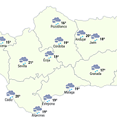 Una borrasca se acerca a Andalucía: estas son las provincias que estarán en alerta por lluvia esta semana