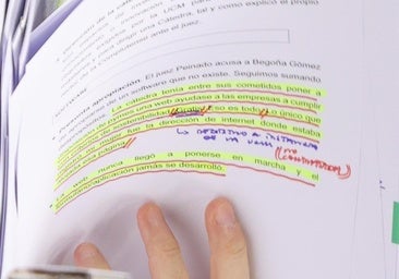 Las notas de Sánchez en el Senado: llevaba preparada la respuesta sobre el 'caso Begoña'