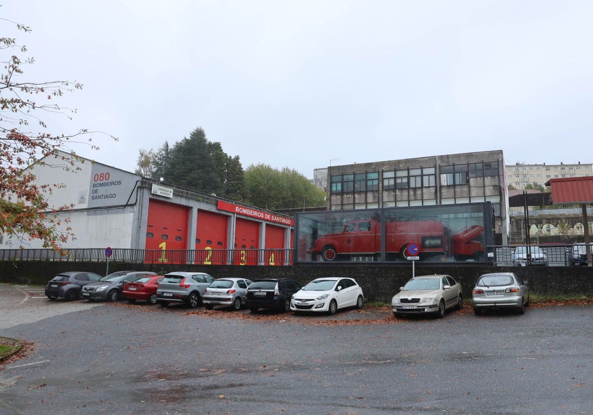 Imagen del parque de bomberos de Santiago
