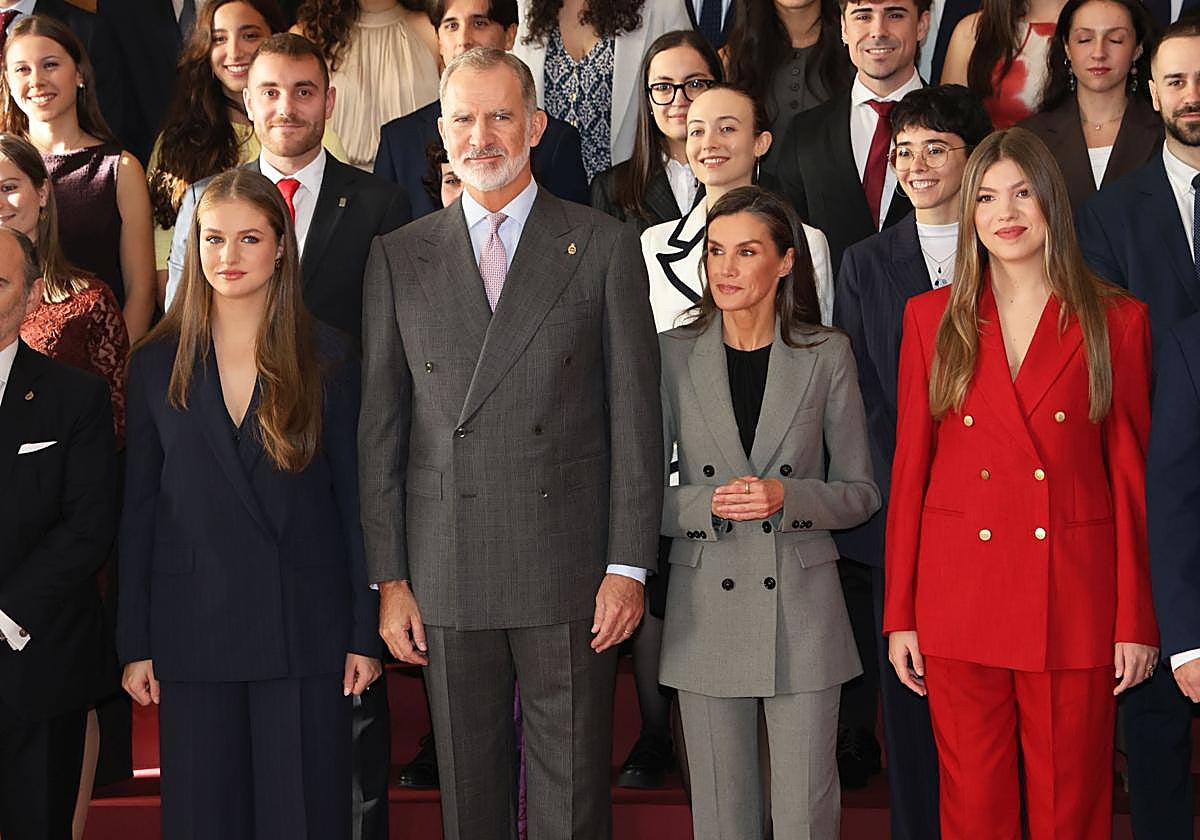 La Familia Real en la reciente ceremonia de entrega de los Premios Princesa de Asturias