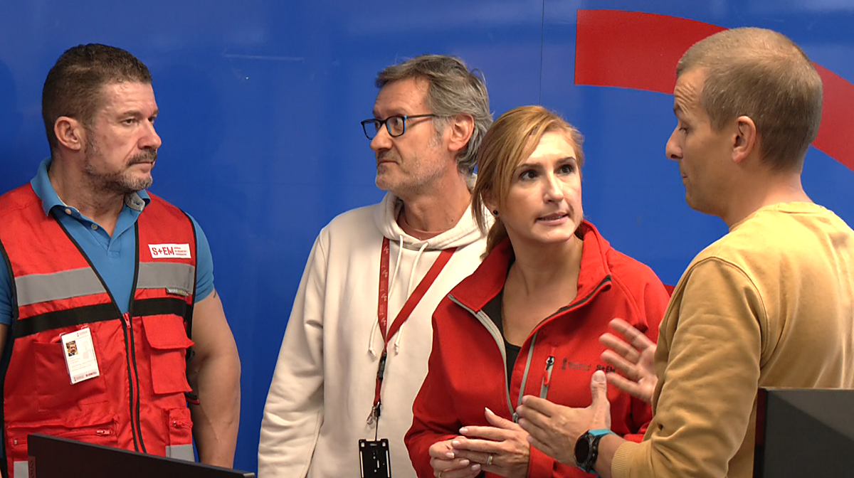 Imagen de Salomé Pradas, durante la mañana de la dana del 29 de octubre