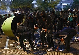 La izquierda evita condenar la vuelta de la 'kale borroka' a las calles de Pamplona