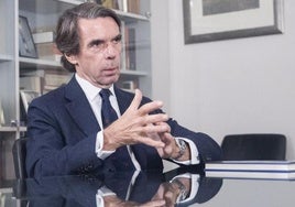 José María Aznar: «España necesita urgentemente elecciones, la moción de censura no puede prosperar»