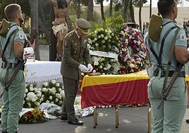La Legión despide al soldado Daniel Ruiz Mateo que falleció tras una explosión en la base militar de Almería