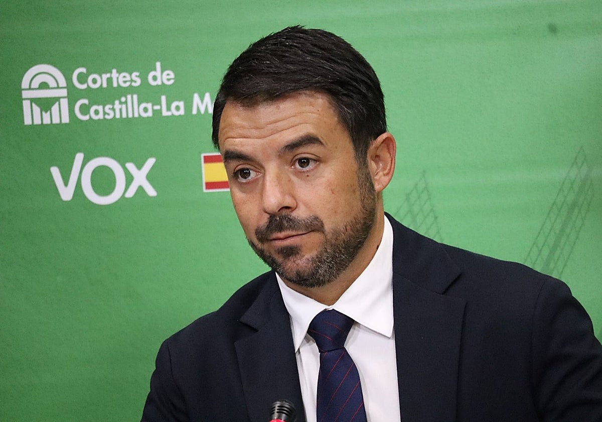 Iván Sánchez, portavoz del grupo parlamentario de Vox en las Cortes regionales
