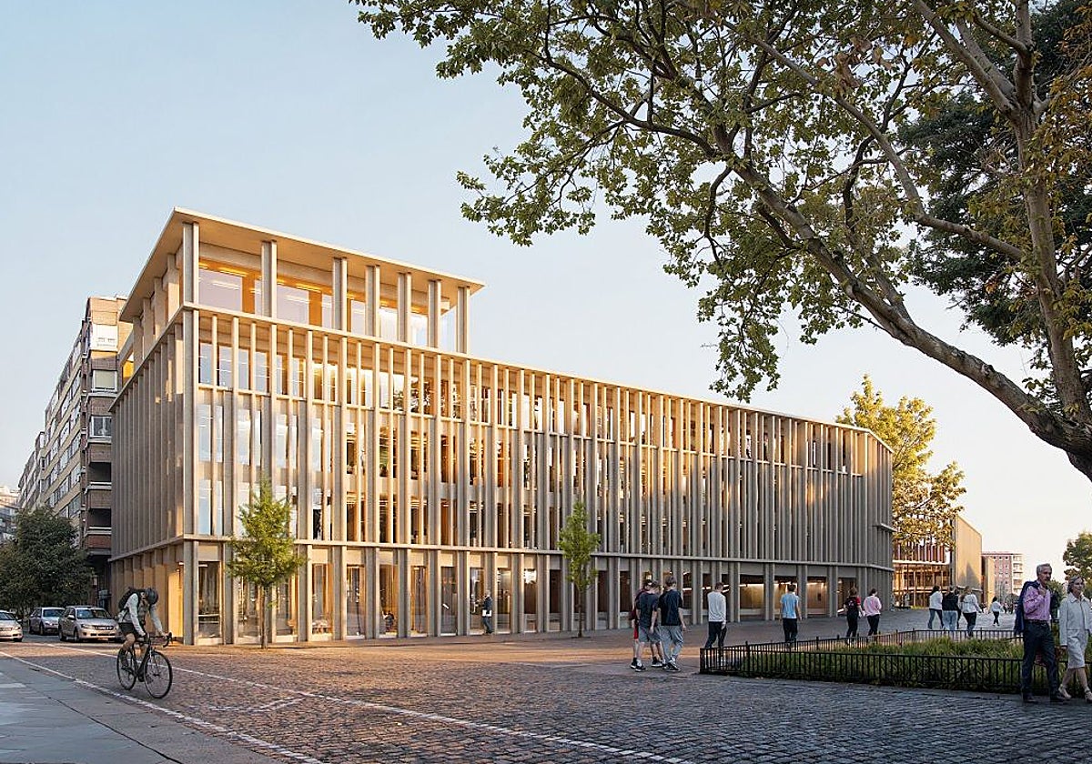 Simulación del estudio de arquitectos encargado del proyecto