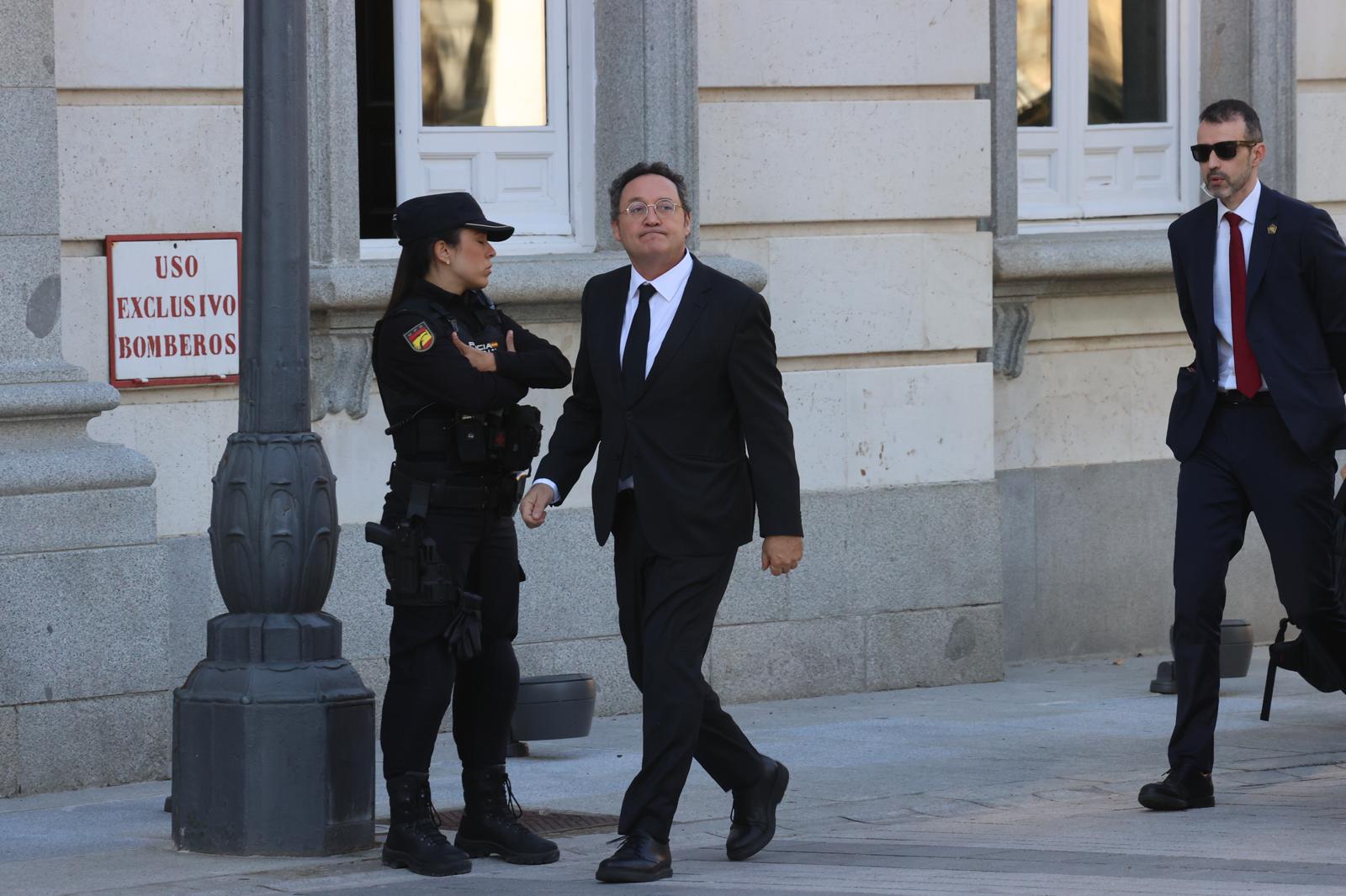 Álvaro García Ortiz, a su llegada al Tribunal Supremo